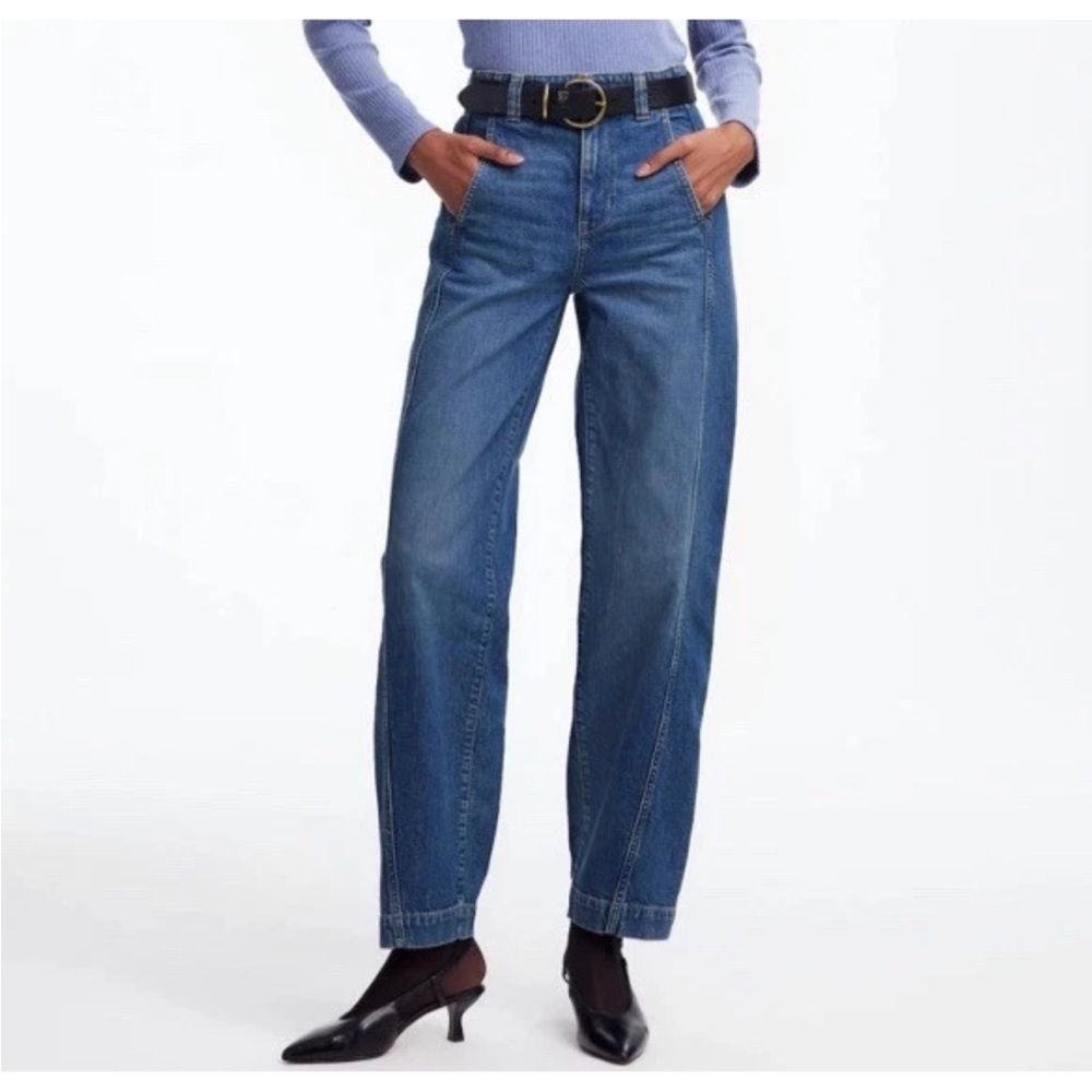 NEW Madewell Women's Tapered Denim Trousers High Rise Jeans Size 26